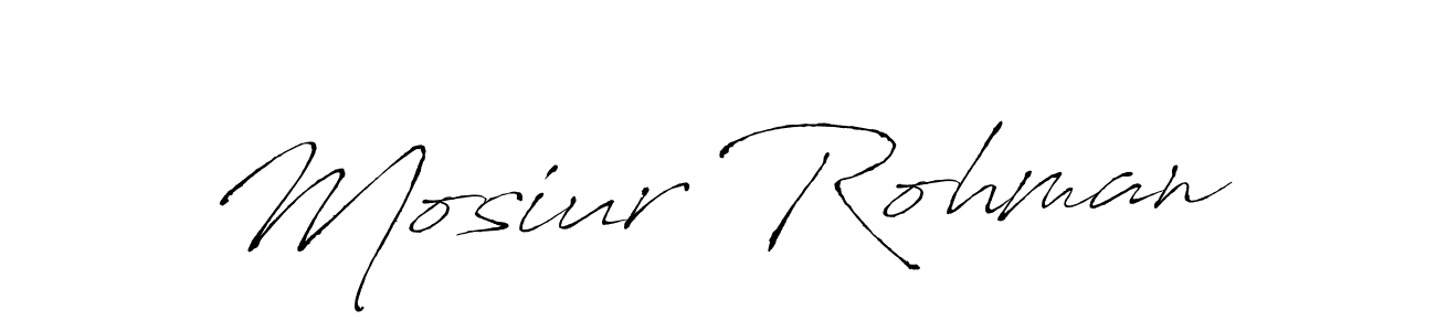 It looks lik you need a new signature style for name Mosiur Rohman. Design unique handwritten (Antro_Vectra) signature with our free signature maker in just a few clicks. Mosiur Rohman signature style 6 images and pictures png