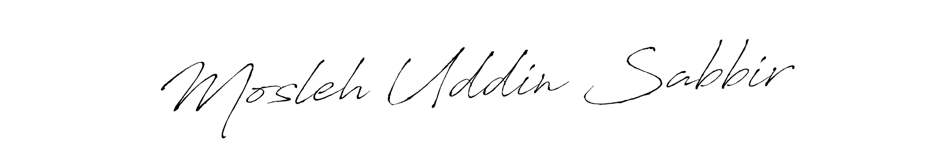 Also we have Mosleh Uddin Sabbir name is the best signature style. Create professional handwritten signature collection using Antro_Vectra autograph style. Mosleh Uddin Sabbir signature style 6 images and pictures png