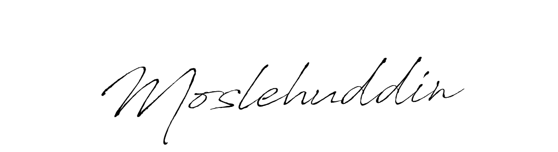 Moslehuddin stylish signature style. Best Handwritten Sign (Antro_Vectra) for my name. Handwritten Signature Collection Ideas for my name Moslehuddin. Moslehuddin signature style 6 images and pictures png