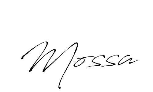 Create a beautiful signature design for name Mossa. With this signature (Antro_Vectra) fonts, you can make a handwritten signature for free. Mossa signature style 6 images and pictures png