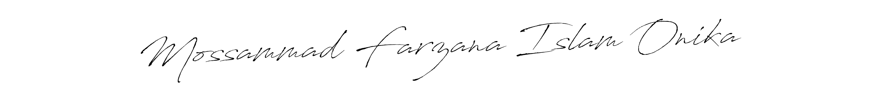 Make a short Mossammad Farzana Islam Onika signature style. Manage your documents anywhere anytime using Antro_Vectra. Create and add eSignatures, submit forms, share and send files easily. Mossammad Farzana Islam Onika signature style 6 images and pictures png