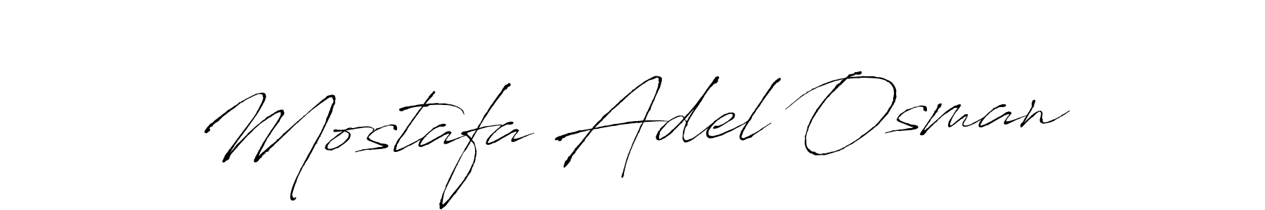 Make a beautiful signature design for name Mostafa Adel Osman. With this signature (Antro_Vectra) style, you can create a handwritten signature for free. Mostafa Adel Osman signature style 6 images and pictures png