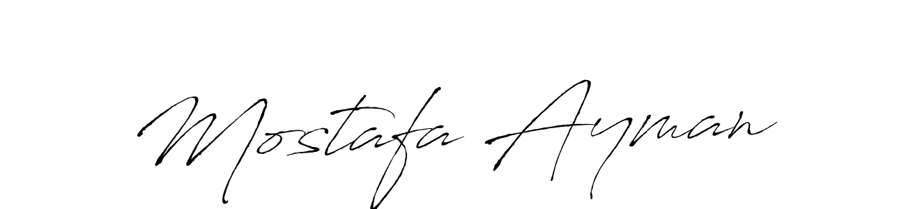 The best way (Antro_Vectra) to make a short signature is to pick only two or three words in your name. The name Mostafa Ayman include a total of six letters. For converting this name. Mostafa Ayman signature style 6 images and pictures png