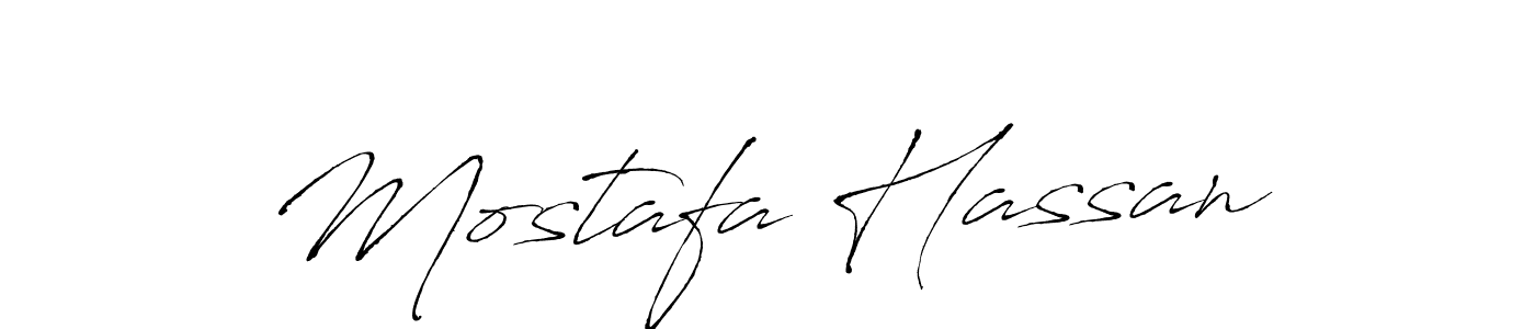 Mostafa Hassan stylish signature style. Best Handwritten Sign (Antro_Vectra) for my name. Handwritten Signature Collection Ideas for my name Mostafa Hassan. Mostafa Hassan signature style 6 images and pictures png