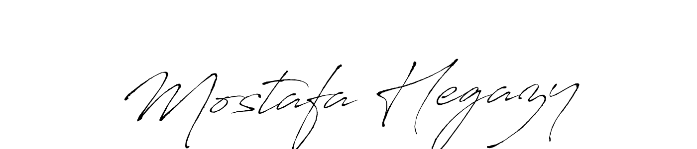 Make a beautiful signature design for name Mostafa Hegazy. With this signature (Antro_Vectra) style, you can create a handwritten signature for free. Mostafa Hegazy signature style 6 images and pictures png