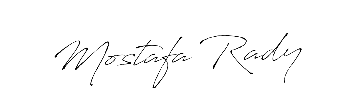 Mostafa Rady stylish signature style. Best Handwritten Sign (Antro_Vectra) for my name. Handwritten Signature Collection Ideas for my name Mostafa Rady. Mostafa Rady signature style 6 images and pictures png