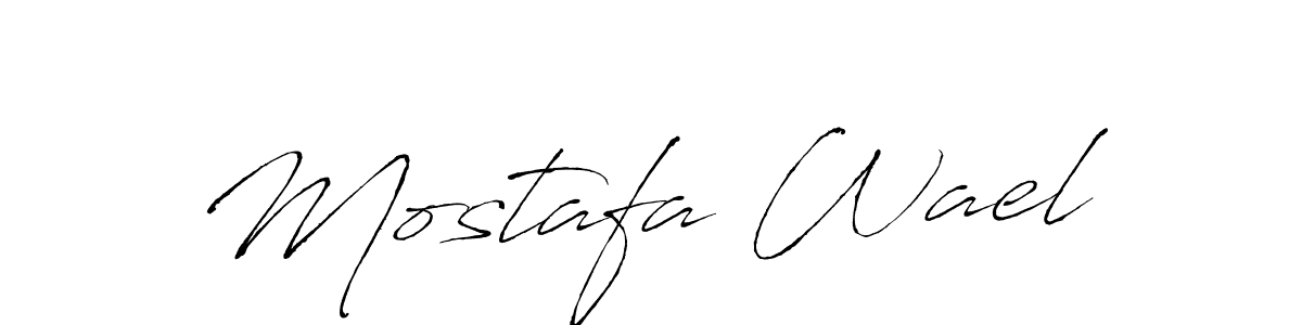 The best way (Antro_Vectra) to make a short signature is to pick only two or three words in your name. The name Mostafa Wael include a total of six letters. For converting this name. Mostafa Wael signature style 6 images and pictures png