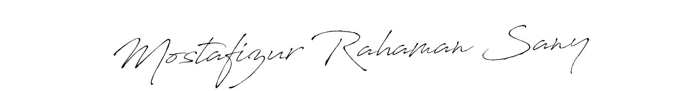 How to make Mostafizur Rahaman Sany name signature. Use Antro_Vectra style for creating short signs online. This is the latest handwritten sign. Mostafizur Rahaman Sany signature style 6 images and pictures png