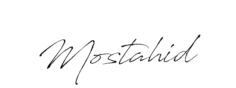 Make a beautiful signature design for name Mostahid. With this signature (Antro_Vectra) style, you can create a handwritten signature for free. Mostahid signature style 6 images and pictures png