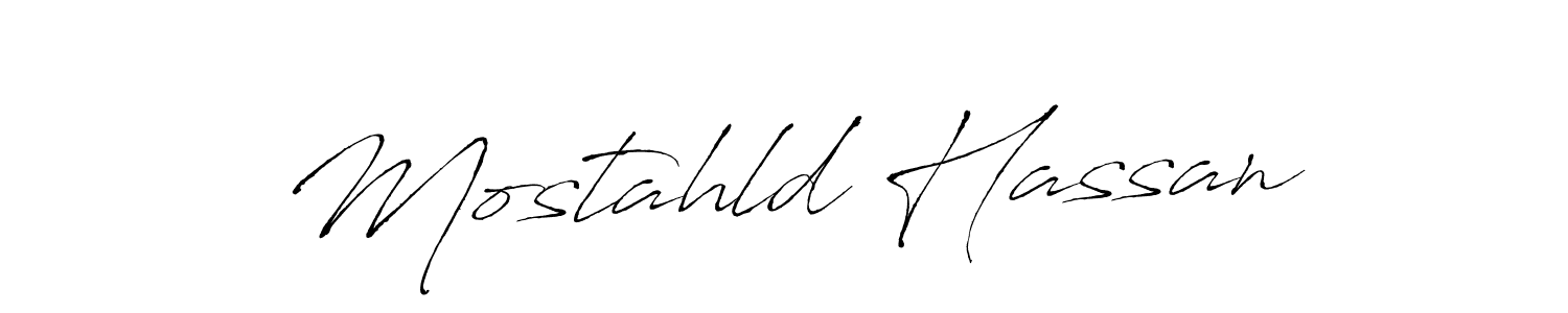 Antro_Vectra is a professional signature style that is perfect for those who want to add a touch of class to their signature. It is also a great choice for those who want to make their signature more unique. Get Mostahld Hassan name to fancy signature for free. Mostahld Hassan signature style 6 images and pictures png