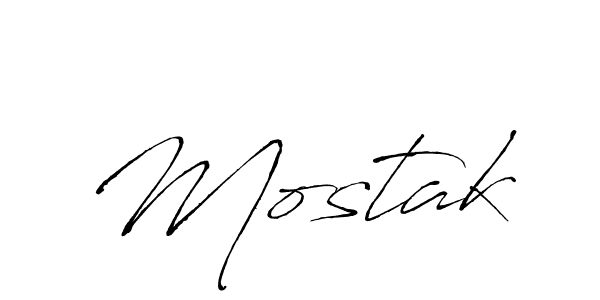 Use a signature maker to create a handwritten signature online. With this signature software, you can design (Antro_Vectra) your own signature for name Mostak. Mostak signature style 6 images and pictures png