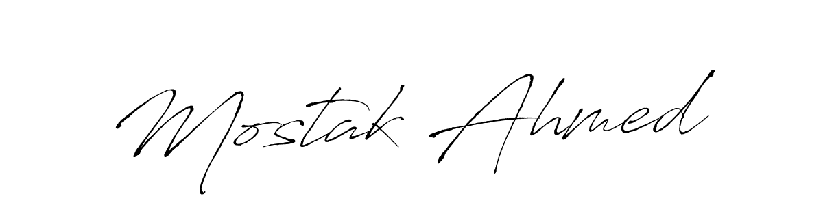 Also we have Mostak Ahmed name is the best signature style. Create professional handwritten signature collection using Antro_Vectra autograph style. Mostak Ahmed signature style 6 images and pictures png