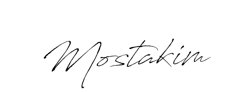 How to make Mostakim signature? Antro_Vectra is a professional autograph style. Create handwritten signature for Mostakim name. Mostakim signature style 6 images and pictures png