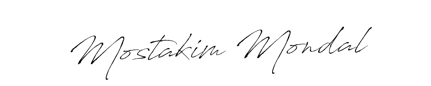 Create a beautiful signature design for name Mostakim Mondal. With this signature (Antro_Vectra) fonts, you can make a handwritten signature for free. Mostakim Mondal signature style 6 images and pictures png
