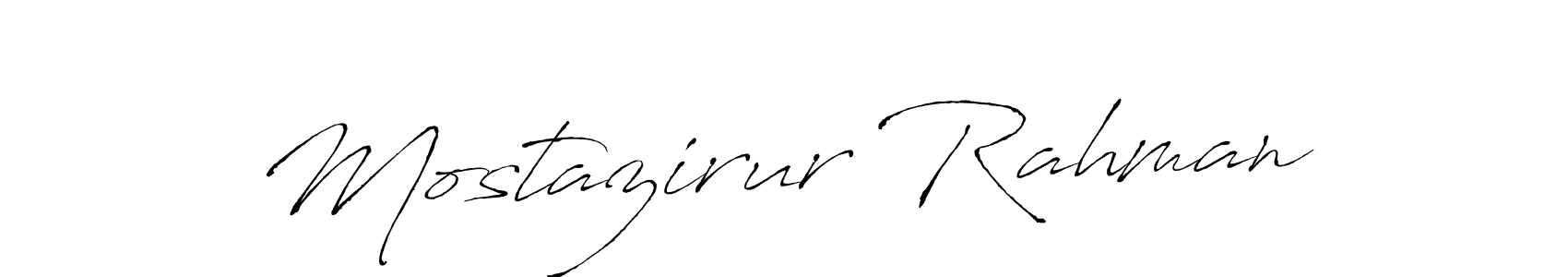 Make a beautiful signature design for name Mostazirur Rahman. With this signature (Antro_Vectra) style, you can create a handwritten signature for free. Mostazirur Rahman signature style 6 images and pictures png