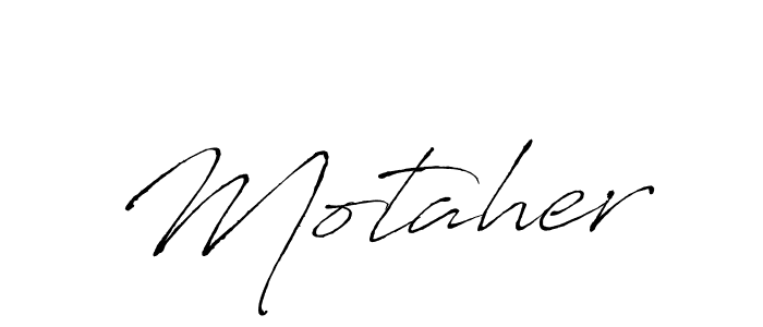 The best way (Antro_Vectra) to make a short signature is to pick only two or three words in your name. The name Motaher include a total of six letters. For converting this name. Motaher signature style 6 images and pictures png