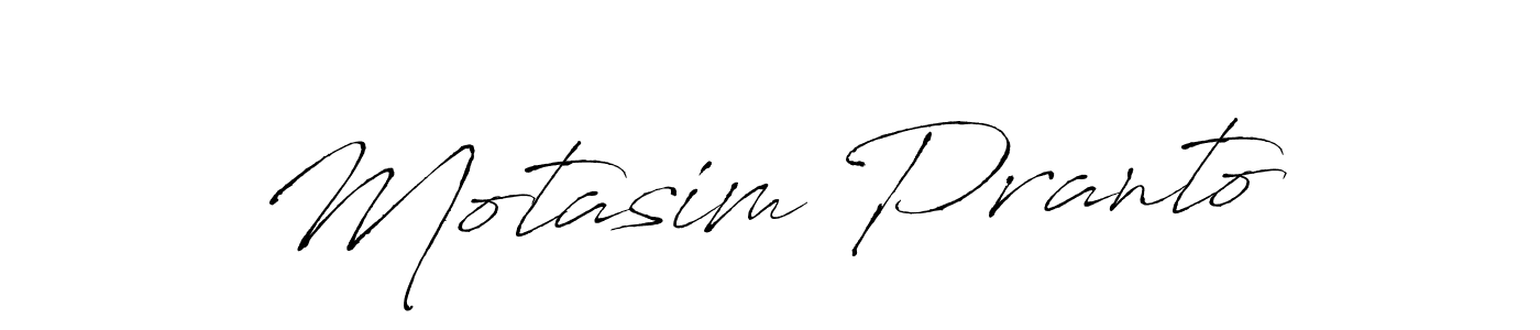 The best way (Antro_Vectra) to make a short signature is to pick only two or three words in your name. The name Motasim Pranto include a total of six letters. For converting this name. Motasim Pranto signature style 6 images and pictures png