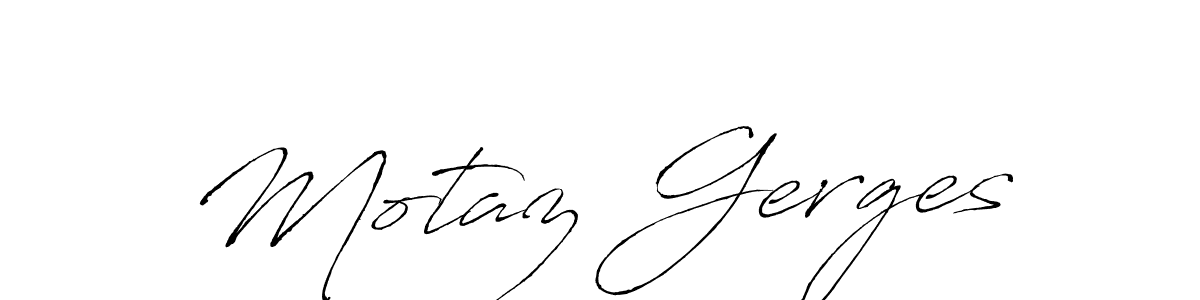 Similarly Antro_Vectra is the best handwritten signature design. Signature creator online .You can use it as an online autograph creator for name Motaz Gerges. Motaz Gerges signature style 6 images and pictures png