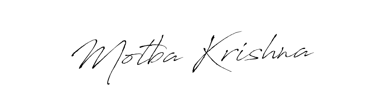 Use a signature maker to create a handwritten signature online. With this signature software, you can design (Antro_Vectra) your own signature for name Motba Krishna. Motba Krishna signature style 6 images and pictures png