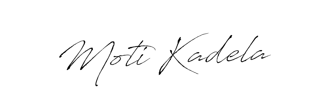 How to make Moti Kadela name signature. Use Antro_Vectra style for creating short signs online. This is the latest handwritten sign. Moti Kadela signature style 6 images and pictures png