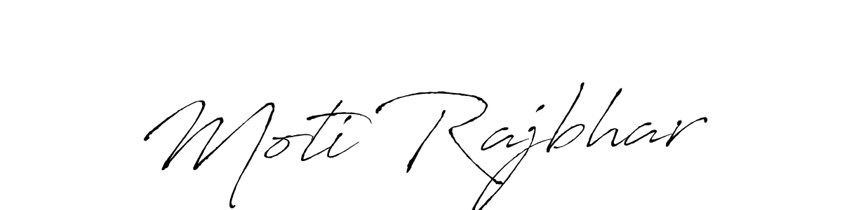How to make Moti Rajbhar name signature. Use Antro_Vectra style for creating short signs online. This is the latest handwritten sign. Moti Rajbhar signature style 6 images and pictures png