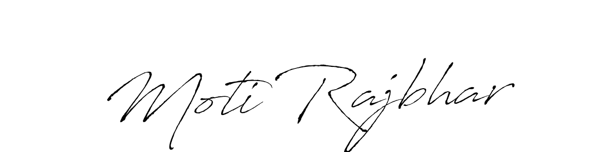 How to make Moti Rajbhar name signature. Use Antro_Vectra style for creating short signs online. This is the latest handwritten sign. Moti Rajbhar signature style 6 images and pictures png