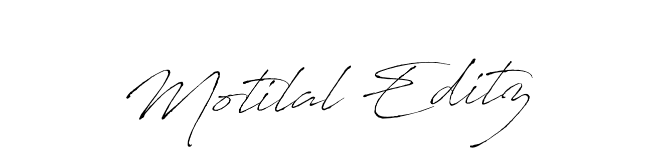 Use a signature maker to create a handwritten signature online. With this signature software, you can design (Antro_Vectra) your own signature for name Motilal Editz. Motilal Editz signature style 6 images and pictures png