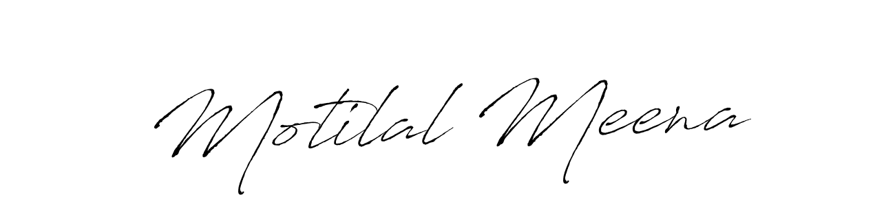 Create a beautiful signature design for name Motilal Meena. With this signature (Antro_Vectra) fonts, you can make a handwritten signature for free. Motilal Meena signature style 6 images and pictures png