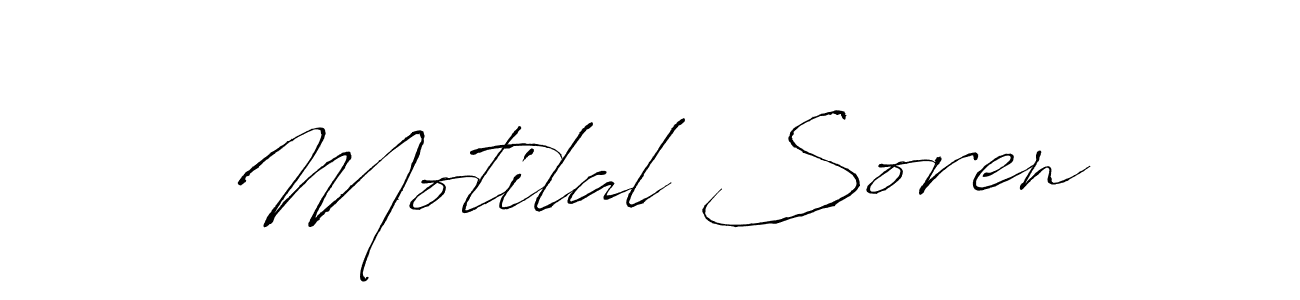How to make Motilal Soren name signature. Use Antro_Vectra style for creating short signs online. This is the latest handwritten sign. Motilal Soren signature style 6 images and pictures png