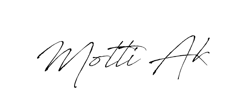 Use a signature maker to create a handwritten signature online. With this signature software, you can design (Antro_Vectra) your own signature for name Motti Ak. Motti Ak signature style 6 images and pictures png