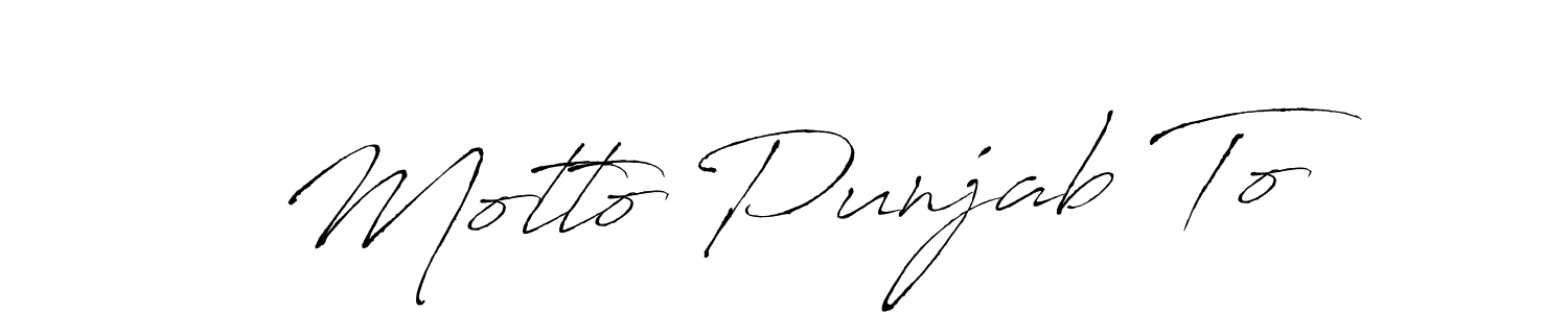 Here are the top 10 professional signature styles for the name Motto Punjab To. These are the best autograph styles you can use for your name. Motto Punjab To signature style 6 images and pictures png