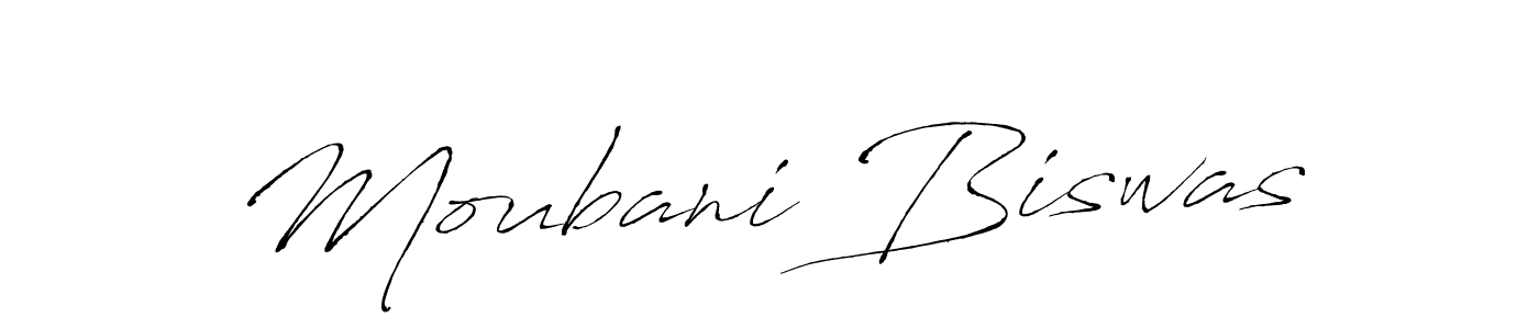 Design your own signature with our free online signature maker. With this signature software, you can create a handwritten (Antro_Vectra) signature for name Moubani Biswas. Moubani Biswas signature style 6 images and pictures png