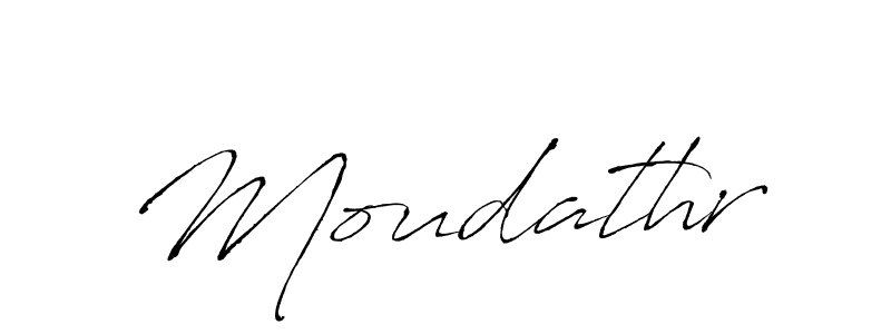 Create a beautiful signature design for name Moudathr. With this signature (Antro_Vectra) fonts, you can make a handwritten signature for free. Moudathr signature style 6 images and pictures png