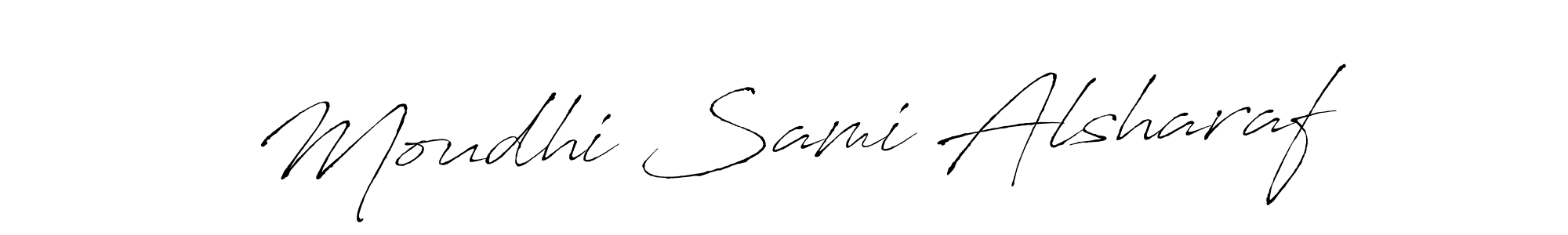 Design your own signature with our free online signature maker. With this signature software, you can create a handwritten (Antro_Vectra) signature for name Moudhi Sami Alsharaf. Moudhi Sami Alsharaf signature style 6 images and pictures png