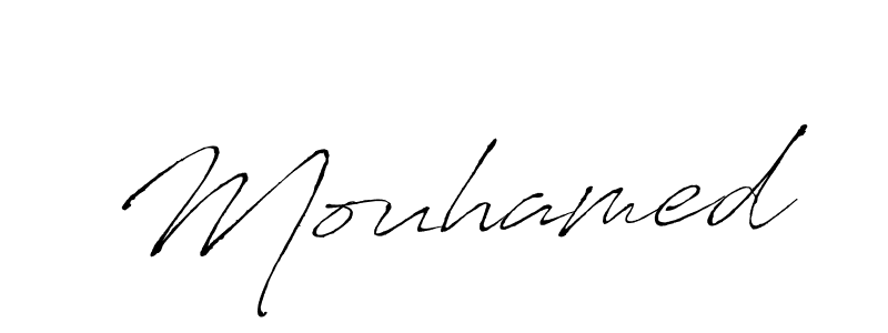 Design your own signature with our free online signature maker. With this signature software, you can create a handwritten (Antro_Vectra) signature for name Mouhamed. Mouhamed signature style 6 images and pictures png