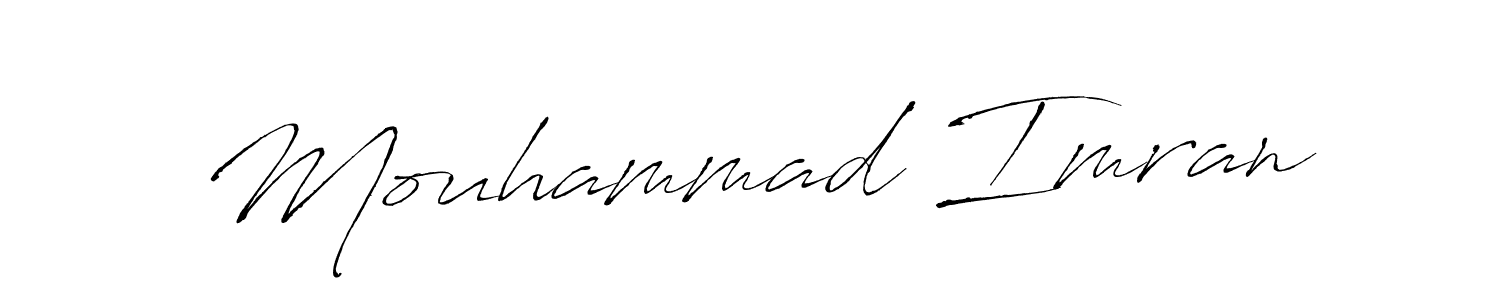 Design your own signature with our free online signature maker. With this signature software, you can create a handwritten (Antro_Vectra) signature for name Mouhammad Imran. Mouhammad Imran signature style 6 images and pictures png
