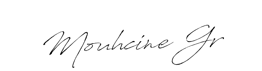 if you are searching for the best signature style for your name Mouhcine Gr. so please give up your signature search. here we have designed multiple signature styles  using Antro_Vectra. Mouhcine Gr signature style 6 images and pictures png