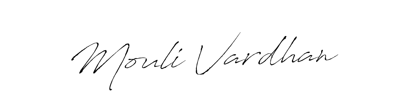 Use a signature maker to create a handwritten signature online. With this signature software, you can design (Antro_Vectra) your own signature for name Mouli Vardhan. Mouli Vardhan signature style 6 images and pictures png