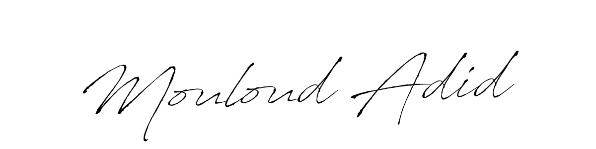 Make a beautiful signature design for name Mouloud Adid. Use this online signature maker to create a handwritten signature for free. Mouloud Adid signature style 6 images and pictures png