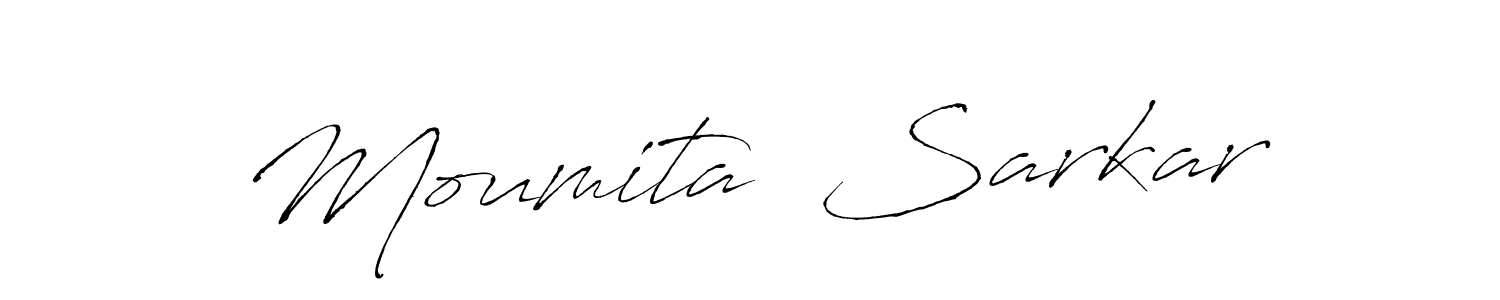 How to make Moumita  Sarkar name signature. Use Antro_Vectra style for creating short signs online. This is the latest handwritten sign. Moumita  Sarkar signature style 6 images and pictures png