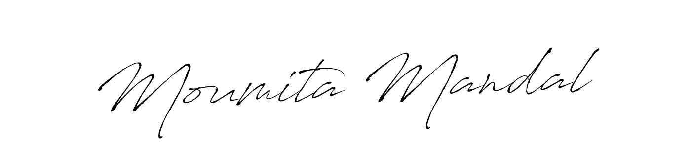 Antro_Vectra is a professional signature style that is perfect for those who want to add a touch of class to their signature. It is also a great choice for those who want to make their signature more unique. Get Moumita Mandal name to fancy signature for free. Moumita Mandal signature style 6 images and pictures png