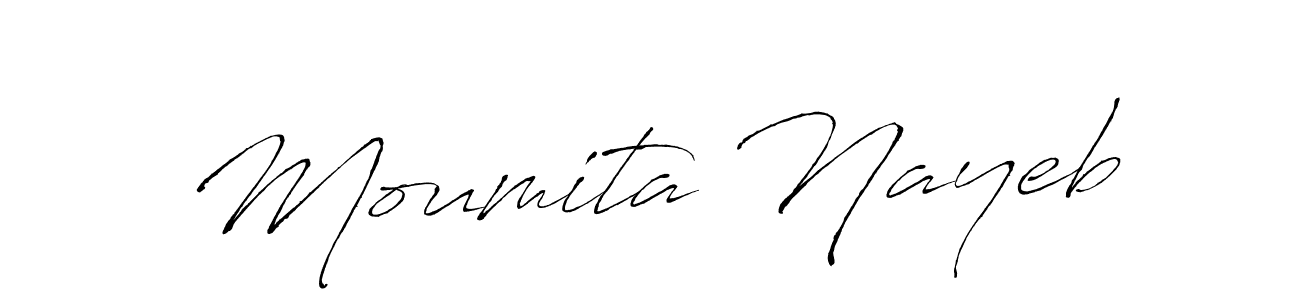 How to make Moumita Nayeb name signature. Use Antro_Vectra style for creating short signs online. This is the latest handwritten sign. Moumita Nayeb signature style 6 images and pictures png