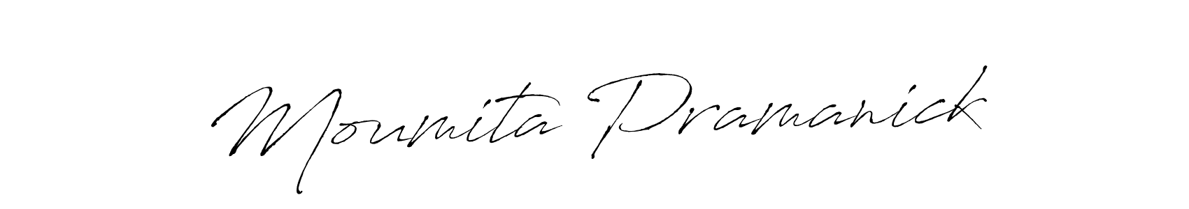 Also we have Moumita Pramanick name is the best signature style. Create professional handwritten signature collection using Antro_Vectra autograph style. Moumita Pramanick signature style 6 images and pictures png