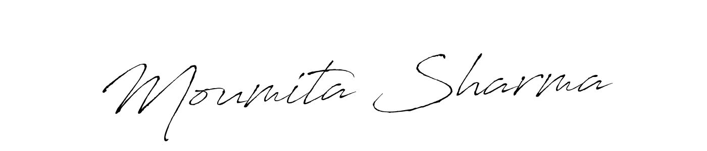 You should practise on your own different ways (Antro_Vectra) to write your name (Moumita Sharma) in signature. don't let someone else do it for you. Moumita Sharma signature style 6 images and pictures png