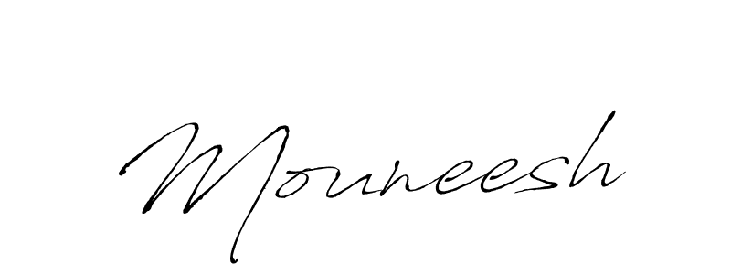 How to make Mouneesh name signature. Use Antro_Vectra style for creating short signs online. This is the latest handwritten sign. Mouneesh signature style 6 images and pictures png