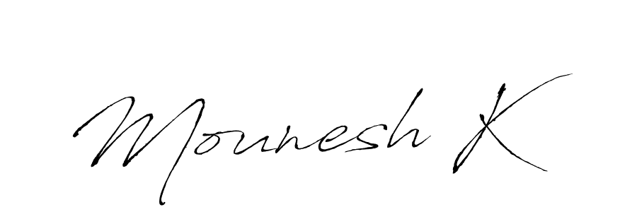 Make a beautiful signature design for name Mounesh K. Use this online signature maker to create a handwritten signature for free. Mounesh K signature style 6 images and pictures png