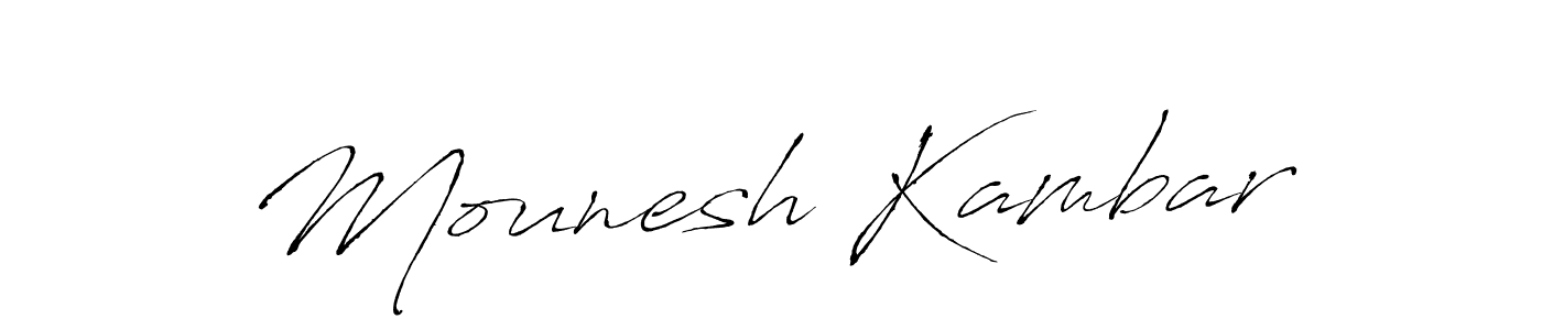 Use a signature maker to create a handwritten signature online. With this signature software, you can design (Antro_Vectra) your own signature for name Mounesh Kambar. Mounesh Kambar signature style 6 images and pictures png