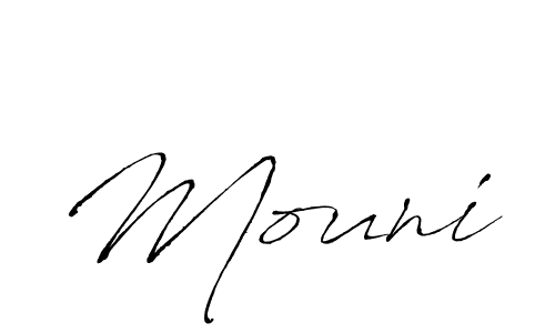 Also we have Mouni name is the best signature style. Create professional handwritten signature collection using Antro_Vectra autograph style. Mouni signature style 6 images and pictures png