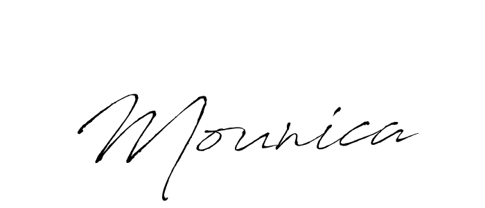 How to make Mounica signature? Antro_Vectra is a professional autograph style. Create handwritten signature for Mounica name. Mounica signature style 6 images and pictures png