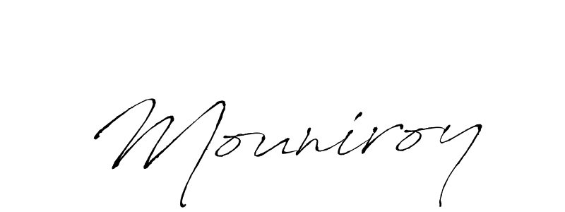 Similarly Antro_Vectra is the best handwritten signature design. Signature creator online .You can use it as an online autograph creator for name Mouniroy. Mouniroy signature style 6 images and pictures png